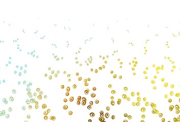 Light Blue, Yellow vector layout with circle shapes.