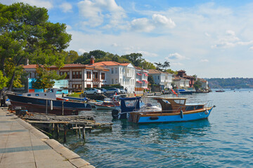 Fototapeta na wymiar The waterfront at Beykoz on the Asian side of Istanbul, Turkey 