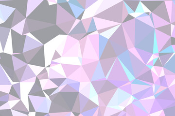 Fototapeta premium Abstract textured light polygonal background. low poly geometric consisting of triangles of different sizes and colors. use in design cover, presentation, business card or website.