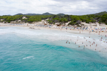 Fototapeta na wymiar beach Cala Agulla Mallorca Spain