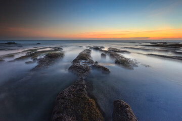 sunset on the beach