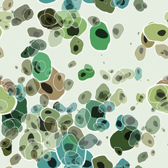 Seamless cartoon bacteria. Abstract background.