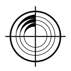 Sonar Radar Target Logo