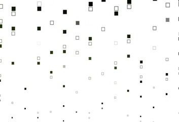 Light Green vector pattern with crystals, rectangles.