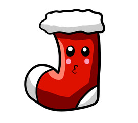Cartoon Stylized Flirty Christmas Stocking