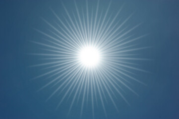 Obraz premium The sky is blue and the sun is shining.