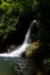 waterfall brook in matese park sassinoro morcone