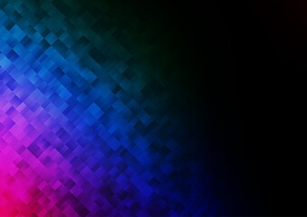 Dark Multicolor, Rainbow vector backdrop with rectangles, squares. Illustration with set of colorful rectangles. Best design for your ad, poster, banner.