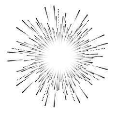 Fototapeta premium Halftone dots in circle form. Circular Music equalizer . Audio waves . Sound frequency . round logo . vector dotted frame . design element