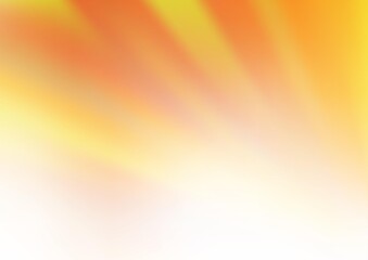 Obraz premium Light Yellow, Orange vector blurred bright pattern. Colorful illustration in blurry style with gradient. The background for your creative designs.
