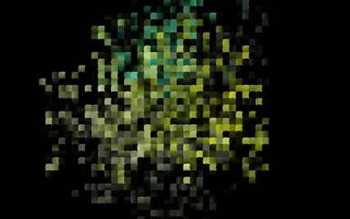 Dark Blue, Yellow vector layout with lines, rectangles. Glitter abstract illustration with rectangular shapes. Pattern for commercials.