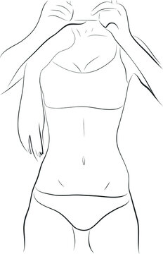 slim woman body