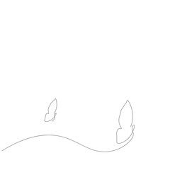 Butterfly fly, summer concept vector illustration