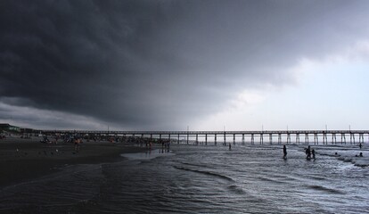 Fototapeta premium storm over the sea