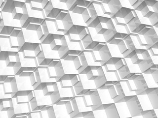 Abstract white digital pattern, 3d background texture