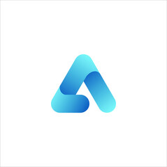 letter A logo modern concept vector template
