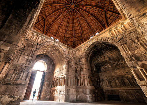interior of Umayyad Palace, Amman Citadel,