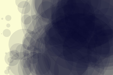 Obraz premium Isolated comic texture with interconnected circles gradually increasing in size with soft edges