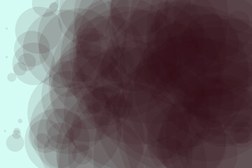 Obraz premium Isolated comic texture with interconnected bubbles gradually increasing in size with shining effect