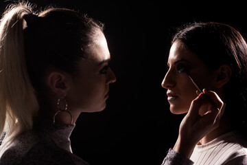 Trendy makeup treatment