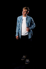 Attractive trendy man