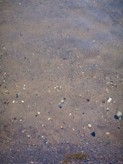 Background of river sand under water