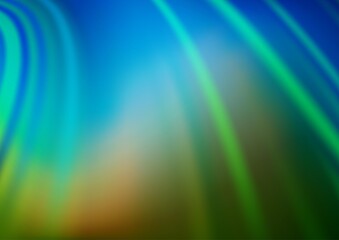 Light Blue, Green vector background with bubble shapes. Modern gradient abstract illustration with bandy lines. The best blurred design for your business.