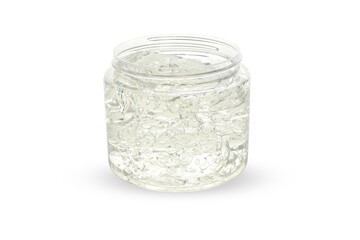 Hair styling gel isolated on white background