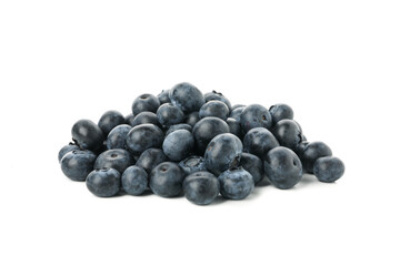 Delicious fresh blueberry isolated on white background