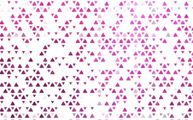 Light Pink vector template with crystals, triangles. Modern abstract illustration with colorful triangles. Pattern for busines ad, booklets, leaflets