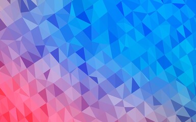 Light Blue, Red vector polygonal template. Colorful abstract illustration with gradient. Elegant pattern for a brand book.