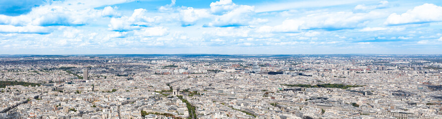 from Eiffel Tower aerial view, Paris