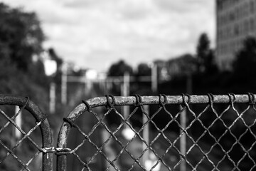 Old rusty fence