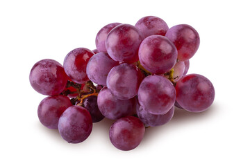 Red Grapes isolated on a white background.