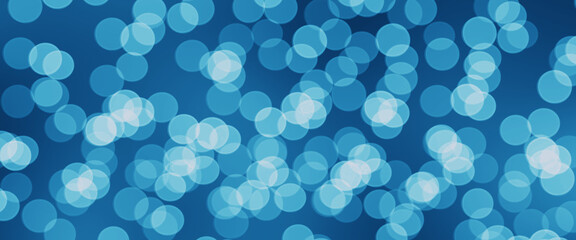 Blau-weisses Bokeh als Hintergrund in der Farbe des Jahres 2020 Classic Blue