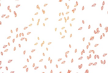 Light Orange vector doodle pattern.