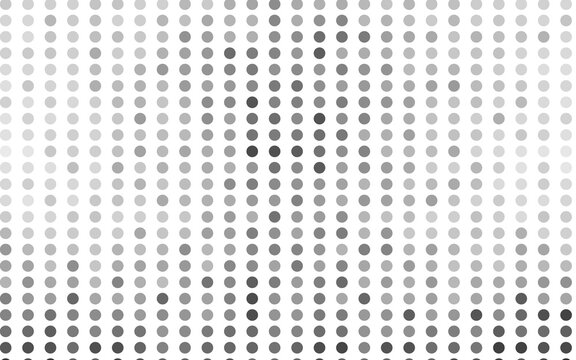Light Silver, Gray vector backdrop with dots. Beautiful colored illustration with blurred circles in nature style. Pattern for ads, leaflets.