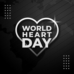 World heart day background