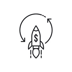 Transfer Modern Simple Outline Vector Icon