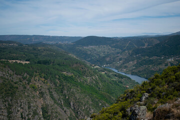 Fototapeta na wymiar Rio Sil Canyon, Galicia, Spain