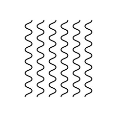 wavy lines in square shape icon, silhouette style