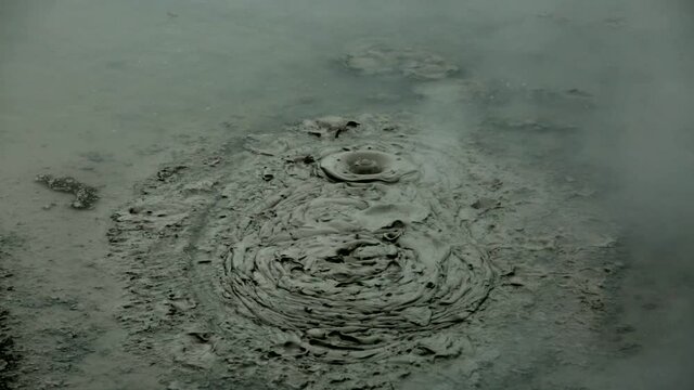 Boiling mud