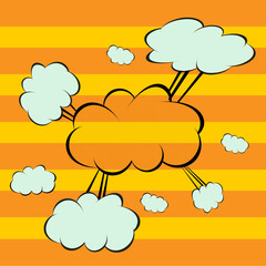 Boom Comic book background vector illustration.