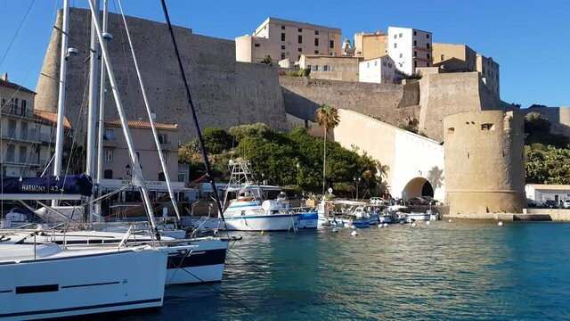 Port of Calvi, North of Corsica, France