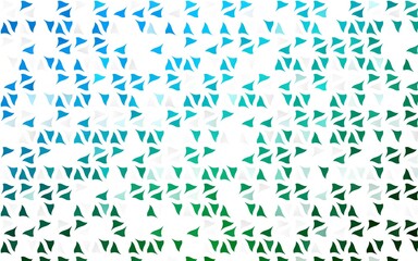 Light Blue, Green vector pattern in polygonal style. Abstract gradient illustration with triangles. Pattern for commercials.