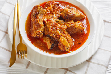 Succulent Braised Pork pieces in a bowl
