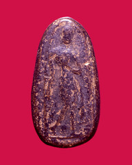 The amulet of Thailand, Buddha walking name is Phra leela, Thailand