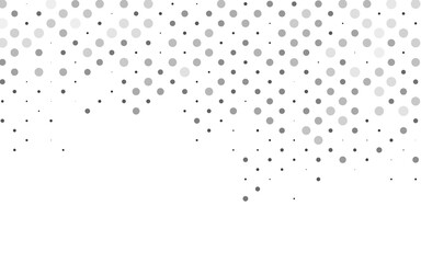 Light Silver, Gray vector cover with spots. Abstract illustration with colored bubbles in nature style. Design for business adverts.