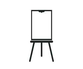 Flip chart icon.  Presentation icon. 