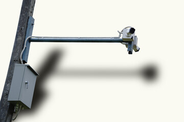 CCTV isolate with white background ,with clipping path